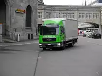 MAN mit Pritschenaufbau unterwegs in St.Gallen am 09.03.2018