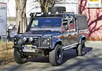 Landrover Defender am Flugplatz Bonn-Hangelar - 25.02.2018