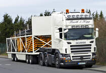 Scania Schausteller-LKW  Barth & Kipp  im Industriegebiet EU-Silberberg - 10.03.2018