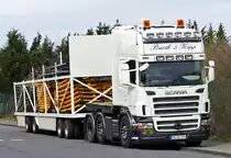 Scania Schausteller-LKW  Barth & Kipp  im Industriegebiet EU-Silberberg - 10.03.2018