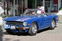 Ein Triumph TR6 bei der 29. Viersener Oldtimer-Rallye am 27.05.2017