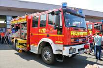 Feuerwehr Büdingen IVECO H-TLF 16/20 (Florian Büdingen 1-23) am 15.04.18 beim Tag der offenen Tür 