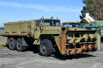 Die Ural 375 Schneefräse D 902 im April 2018 im Luftfahrttechnischen Museum Rothenburg.