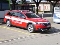 SBB - Skoda Oktavia als SBB Feuerwehrwagen in Burgdorf am 16.04.2018