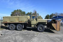 Die Ural 375 Schneefräse D 902 im April 2018 im Luftfahrttechnischen Museum Rothenburg.