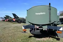 Ein Tatra 138 CL Flugfeldtankfahrzeug im April 2018 im Luftfahrttechnischen Museum Rothenburg.