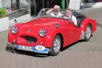 Ein Triumph TR2 bei der 29. Viersener Oldtimer-Rallye am 27.05.2017