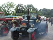 Dieser Lanz Eilbulldog drehte im Agra Messepark so seine Runden 