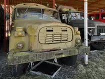 Ein Tatra 148 Flugfeldtankfahrzeug im April 2018 im Luftfahrttechnischen Museum Rothenburg.