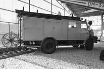 Ein IFA S 4000 der Feuerwehr im April 2018 im Flugplatzmuseum Cottbus.