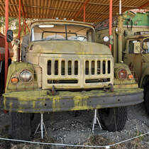 Ein Zil-131 KO Kofferfahrzeug im April 2018 im Flugplatzmuseum Cottbus.