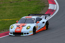 Nr.86 LM GTE-Am, Porsche 991 RSR von Gulf Racing, Michael Wainwright, Benjamin Barker, Nicholas Forster, FIA WEC 6h Langstrecken- WM Nürburgring am 16.7.2017
