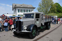 Berna Lastwagen von Feldschlösschen am Tag der offenen Tür. Die Aufnahme stammt vom 28.04.2018.