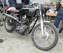 =unbekanntes Motorrad steht zum Verkauf bei der Veterama, 10-2017
