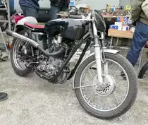 =unbekanntes Motorrad steht zum Verkauf bei der Veterama, 10-2017
