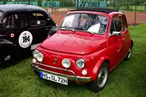 Fiat 500 „Frühlingserwachen“ der Oldtimer-Interessengemeinschaft Grenzland, am 1.5.2018. Geilenkirchener Sportpark Loherhof