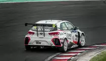 Hyundai i30 (Rückansicht) auf dem WTCR Rennen am 29.04.2018.