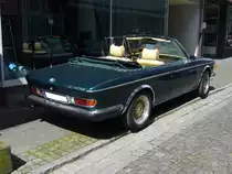 Heckansicht eines BMW E9 Cabrioletumbau. Oldtimertreffen Essen-Kettwig am 01.05.2018.