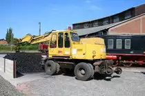 Atlas Zweiwegebagger am 05.05.18 beim Lokschuppenfest in Hanau er wird zum Kohle Verladen gebraucht