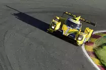 LMP2, Nr.29 Racing Team Nederland, Dallara P217 (Gibson), Fahrer: Frits van Eerd,Giedo van der Garde, Jan Lammers Langstrecken-WM (FIA WEC) – Sechs Stunden von Spa-Francorchamps 5.Mai 2018, Schattenspiel schräge Kameraführung