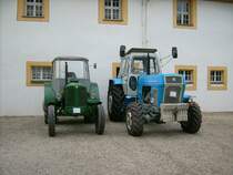 Zetor 50 und ZT303 aus dem Museumsbestand im Schlohof des Landwirtschaftsmuseums Blankenhain.