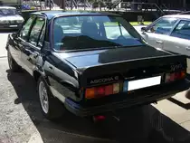 Heckansicht eines Opel Ascona B Sport des Modelljahres 1980. Motorworld Historicar Duisburg am 05.05.2018.