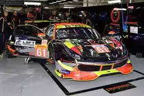 LM GTE Nr.61 AM, Clearwater Racing, Ferrari 488 GTE, Fahrer: Weng Sun Mok, Keita Sawa & Matthew Griffin. Pitwalk Langstrecken-WM (FIA WEC) – Sechs Stunden von Spa-Francorchamps 5.Mai 2018,