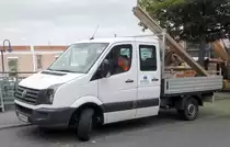 =VW Crafter der Firma SCHMELZ steht im Mai 2018 in Hünfeld
