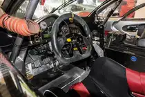 Interieur des Silver Sting aus dem jahr 2006. Eigengewicht: 1130 Kg, der 437 PS leistende Motor und das Fahrwerk kommt vom  Porsche 911 GT3. Foto: 29.04.2018.