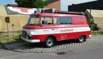 =Barkas als ehemaliges Feuerwehrfahrzeug des Zentrums für Mikroelektronik Dresden, konnte bei der Gemeinschaftsveranstaltung von DRK Fulda und dem Feuerwehrmuseum Fulda bewundert werden. Die zweitägige Veranstaltung  Roter Sommer  erinnert an die Bedeutung der vielen Hilfsorganisationen. Mai 2018