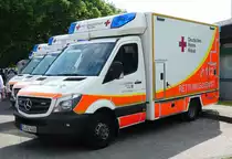 =MB Sprinter als Rettungsdienstfahrzeug des DRK Fulda, konnte bei der Gemeinschaftsveranstaltung von DRK Fulda und dem Feuerwehrmuseum Fulda bewundert werden. Die zweitägige Veranstaltung  Roter Sommer  erinnert an die Bedeutung der vielen Hilfsorganisationen. Mai 2018