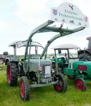 =Fendt Farmer steht auf dem Ausstellungsgelände der Schlepperfreunde Auenberg, Mai 2018