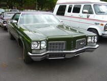 Oldmobile 98 Coupe des Modelljahres 1972 im Farbton sequoia green. Primers Run Krefeld am 10.05.2018.