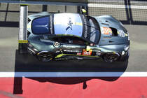 bei der Fahrt durch die Boxengasse #98 AM, Aston Martin Racing mit Aston Martin Vantage GTE der Fahrer:  Paul Dalla Lana, Pedro Lamy & Mathias Lauda. Langstrecken-WM (FIA WEC) – Sechs Stunden von Spa-Francorchamps 5.Mai 2018