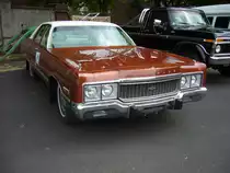 Chrysler Newport fourdoor Sedan des Modelljahres 1973. Primers Run Krefled am 10.05.2018.