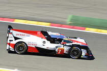 Mitzieher, Gazoo Racing Nr.7 Toyota TS050 Hybrid, Fahrer: Mike Conway, Kamui Kobayashi & José María López. Langstrecken-WM (FIA WEC) – Sechs Stunden von Spa-Francorchamps 5.Mai 2018
