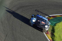 Frontal mit schräger Kammera, #77 AM,Porsche 911 RSR von  Dempsey-Proton Racing, Fahrer: Christian Ried, Matt Campbell & Julien Andlauer. Langstrecken-WM (FIA WEC) – Sechs Stunden von Spa-Francorchamps 5.Mai 2018