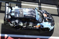 bei der Fahrt durch die Boxengasse #77 AM,Porsche 911 RSR von  Dempsey-Proton Racing, Fahrer: Christian Ried, Matt Campbell & Julien Andlauer. Langstrecken-WM (FIA WEC) – Sechs Stunden von Spa-Francorchamps 5.Mai 2018