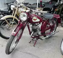 James-Motorrad steht zum Verkauf bei der Veterama, 10-2017