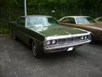 Dodge Polara Coupe des Modelljahres 1969 im Farbton medium green. Primers Run Krefeld am 10.05.2018.