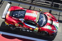 In der Boxengasse unterwegs, LM GTE Nr.71, AF Corse, Ferrari 488 GTE Evo, Fahrer: Davide Rigon & Sam Bird. Langstrecken-WM (FIA WEC) – Sechs Stunden von Spa-Francorchamps 5.Mai 2018