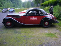 Profilansicht eines BMW 327 Coupe. 1937 - 1941. Oldtimertreffen  Schwarzwaldhaus  Mettmann am 13.05.2018.