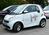 =Smart als Werbeträger der Firma HAMMEL steht bei der Veterama, 10-2017