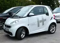 =Smart als Werbeträger der Firma HAMMEL steht bei der Veterama, 10-2017