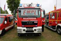 MAN TGM TLF4000 vom Aufbau Hersteller EMPL am 18.05.18 auf der RettMobil in Fulda