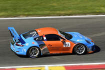 Mitzieher der #23 Jean-Baptiste SIMMENAUER (FRA) Team 85 Bourgoin Racing; Porsche GT3 Cup 991, Rahmenprogramm der FIA WEC 6h Spa Francorchamp. Gemeinsames Rennen der Porsche GT3 Cup Challenge Benelux, und des Porsche Carrera Cup France am 5. Mai 2018