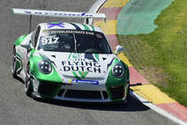 Frontal Aufnahme der #917 Jeroen KREEFT (NLD)Team Squadra Aragosta, Porsche GT3 Cup 991,Rahmenprogramm der FIA WEC 6h Spa Francorchamp. Gemeinsames Rennen der Porsche GT3 Cup Challenge Benelux, und des Porsche Carrera Cup France am 5. Mai 2018