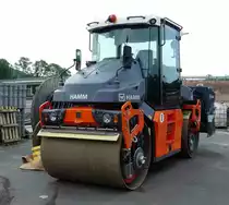 =HAMM DV+ 70i, gesehen auf einer Baustelle in Fulda im Mai 2018