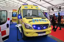 MS Ambulance Mercedes Benz Sprinter RTW Vorführfahrzeug am 18.05.18 auf der RettMobil in Fulda 
