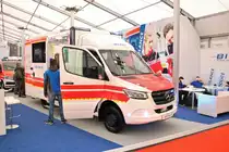 Neuer Mercedes Benz Sprinter RTW am 18.05.18 auf der RettMobil in Fulda 